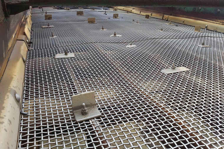 锰钢筛网安装工程案例